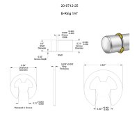 E-Sicherungsring / E-Ring 1/4 in - 6,35 mm
