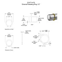 Sicherungsringe / External Rings 1/2 in - 12,7 mm