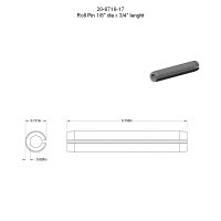 Sicherungssplinte / Roll Pins 1/8" x 3/4"