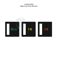 Bally EM/EE Münzeinwurf Schilder €