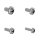 Phillips Flachkopfschraube mit Zahnscheibe UNC #6-32 x 7/8 in - 22,23 mm
