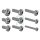 Phillps Flachkopfschraube mit Zahnscheibe UNC Gewinde #4-40 - diverse Ausf&uuml;hrungen